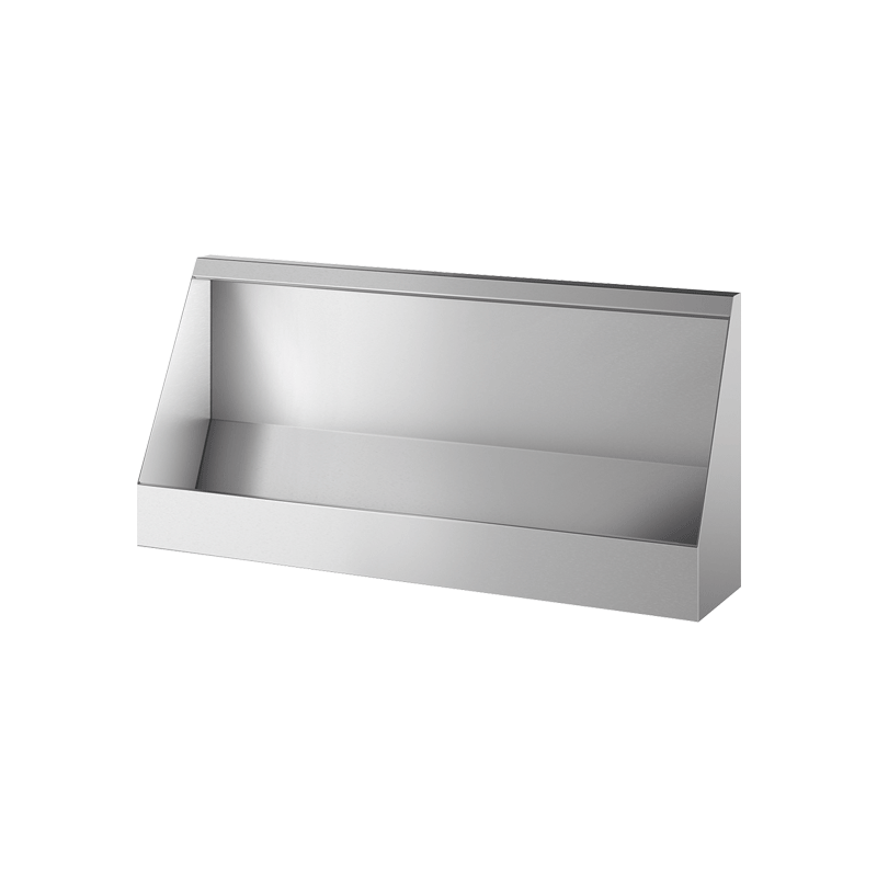 Urinol coletivo suspenso - 575 x 275 x 1200 mm - Inox 304 polido satinado - Ref:130100 - DELABIE