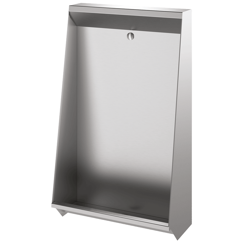 Urinol L individual - 1020 x 300 x 600 mm - Inox 304 polido satinado - Ref:130200 - DELABIE