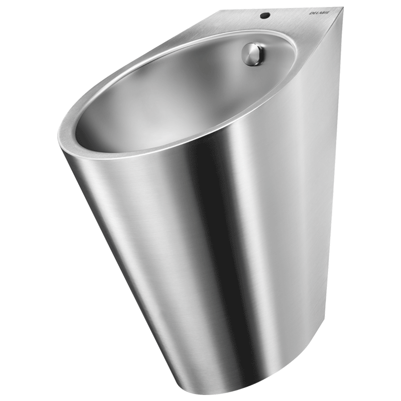 Urinol suspenso FINO - 420 x 280 x 290  mm - Inox 304 polido satinado - Ref:135110 - DELABIE