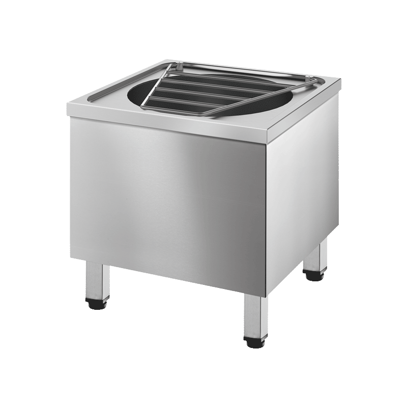 Vazadouro ao pavimento - 475/495 x 480 x 480 mm - Inox 304 polido satinado - Ref:180150 - DELABIE