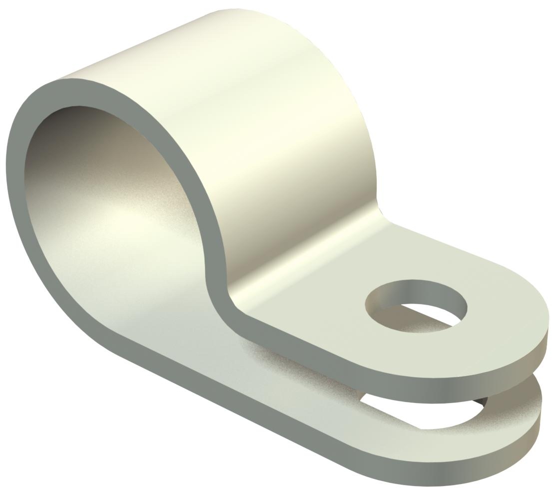 Abraçadeira metálica 16mm, PA, cinzento claro, 7035 - 2222167 - Obo Bettermann