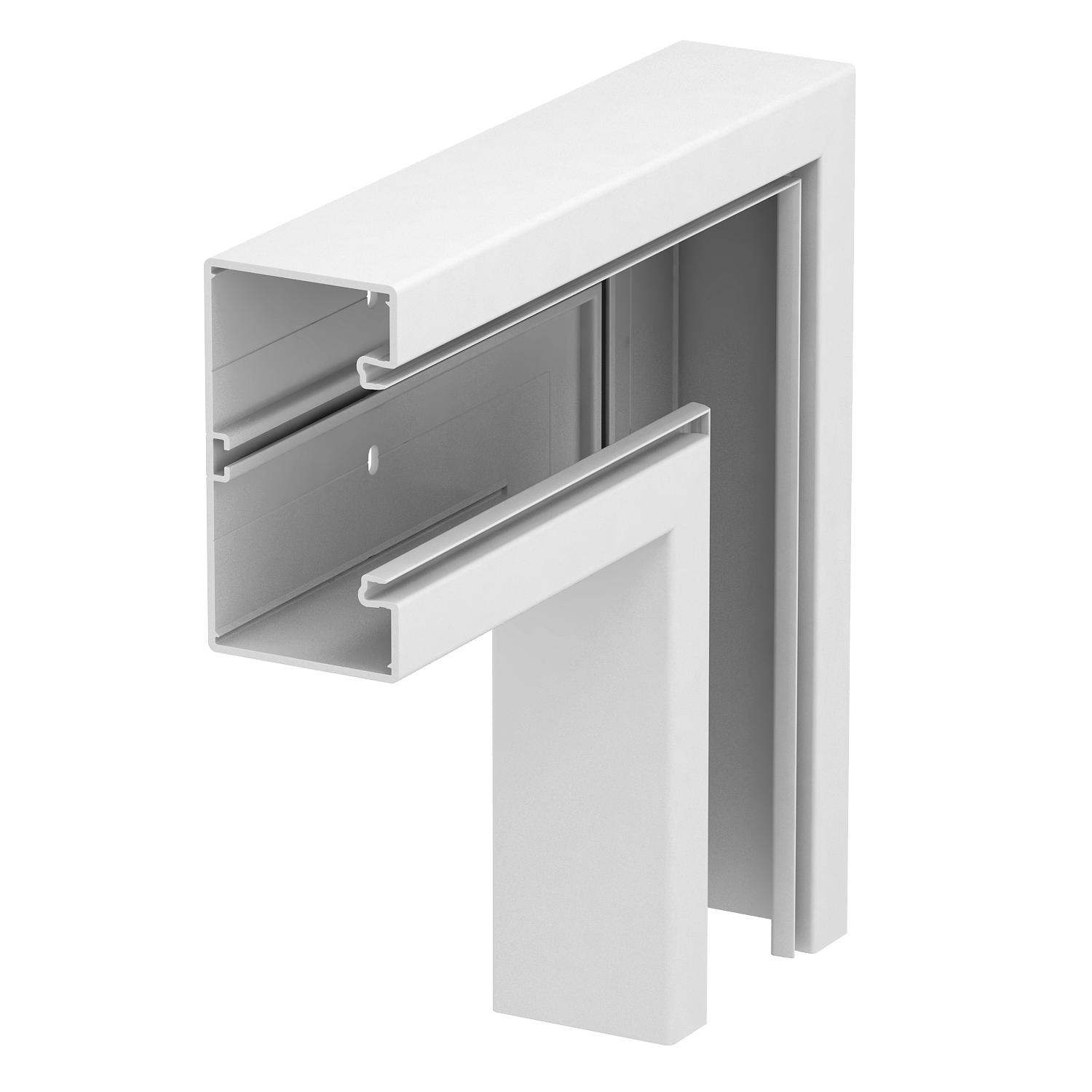 Ângulo plano 70x130mm, PVC, branco puro, 9010 - 6274520 - Obo Bettermann