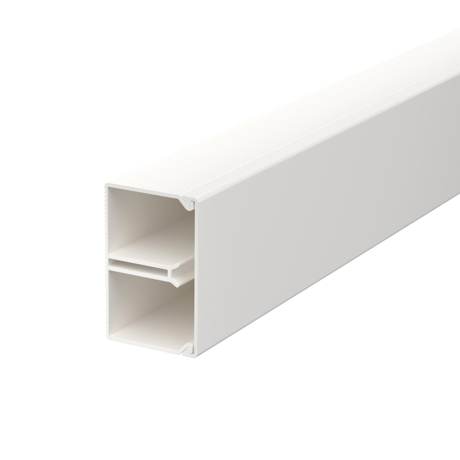 Calha com separador 25x40x2000, PVC, branco puro, 9010 - 6150640 - Obo Bettermann