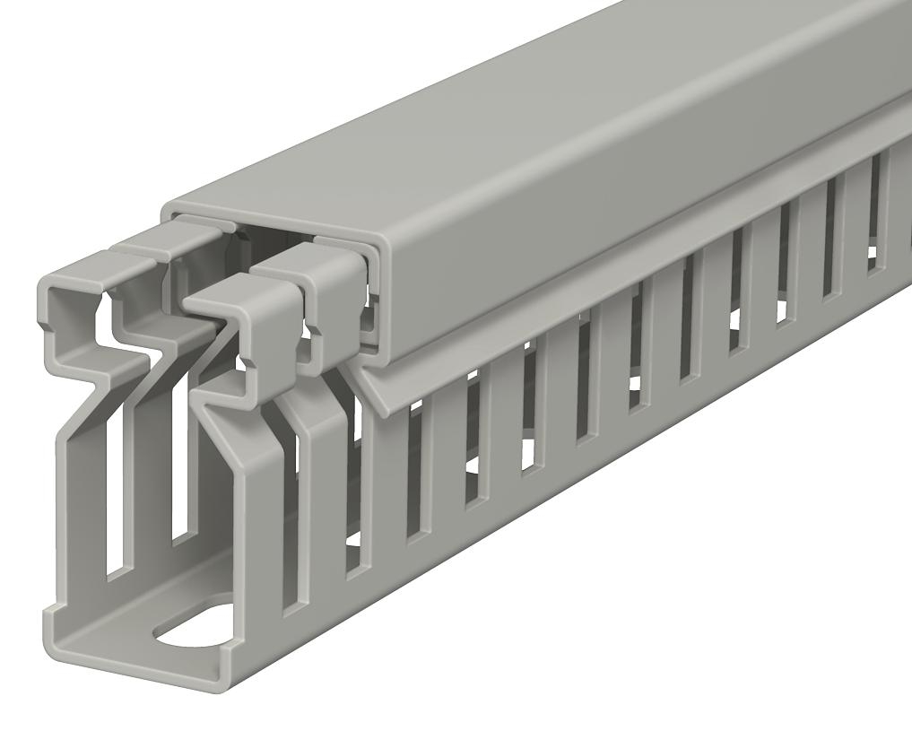 Calha de cablagem 30x15x2000, PVC, cinzento pedra, 7030 - 6178003 - Obo Bettermann