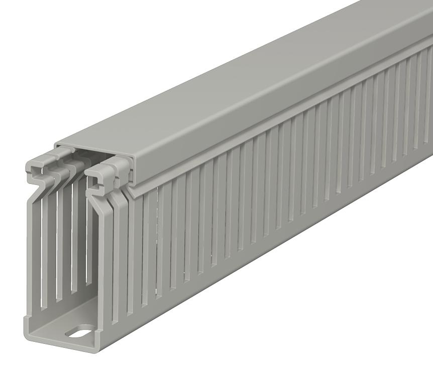Calha de cablagem 60x25x2000, PVC, cinzento pedra, 7030 - 6178028 - Obo Bettermann