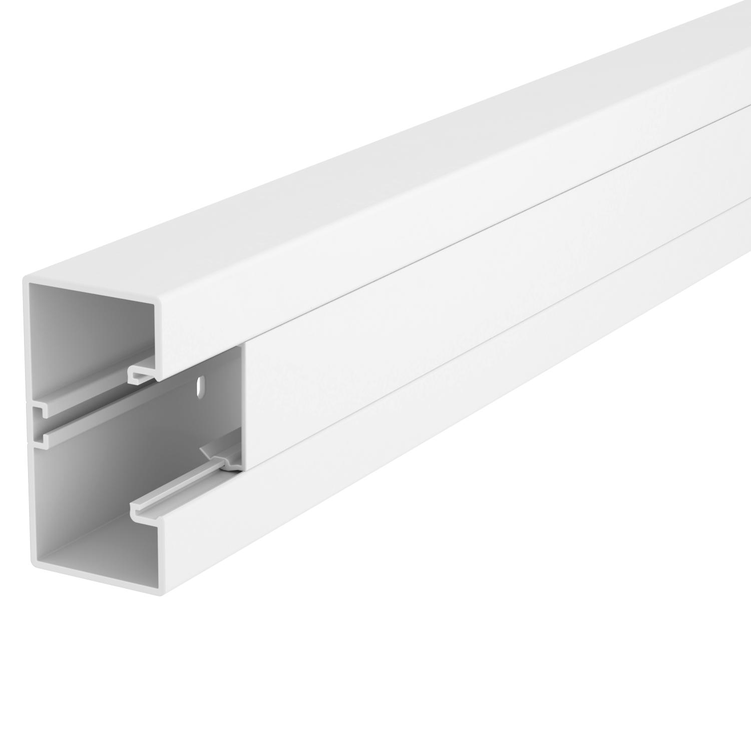 Calha técnica, livre halogéneo Rapid 45, 1 via 2000x100x53, PC/ABS, branco puro, 9010 - 6114157 - Obo Bettermann