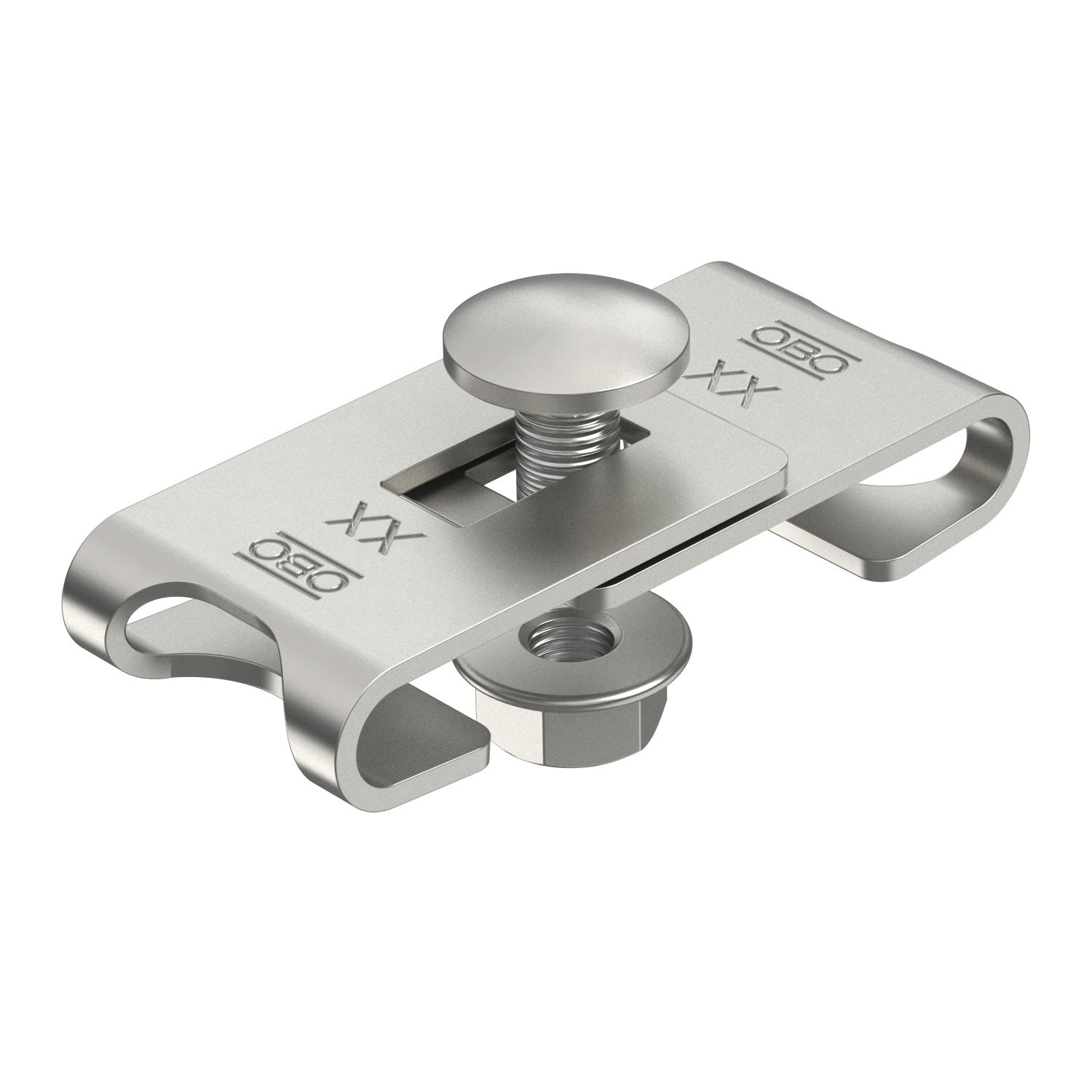 Conector de canto para caminho de cabos em varão, A2, 1.4301, 2B - 6016731 - Obo Bettermann