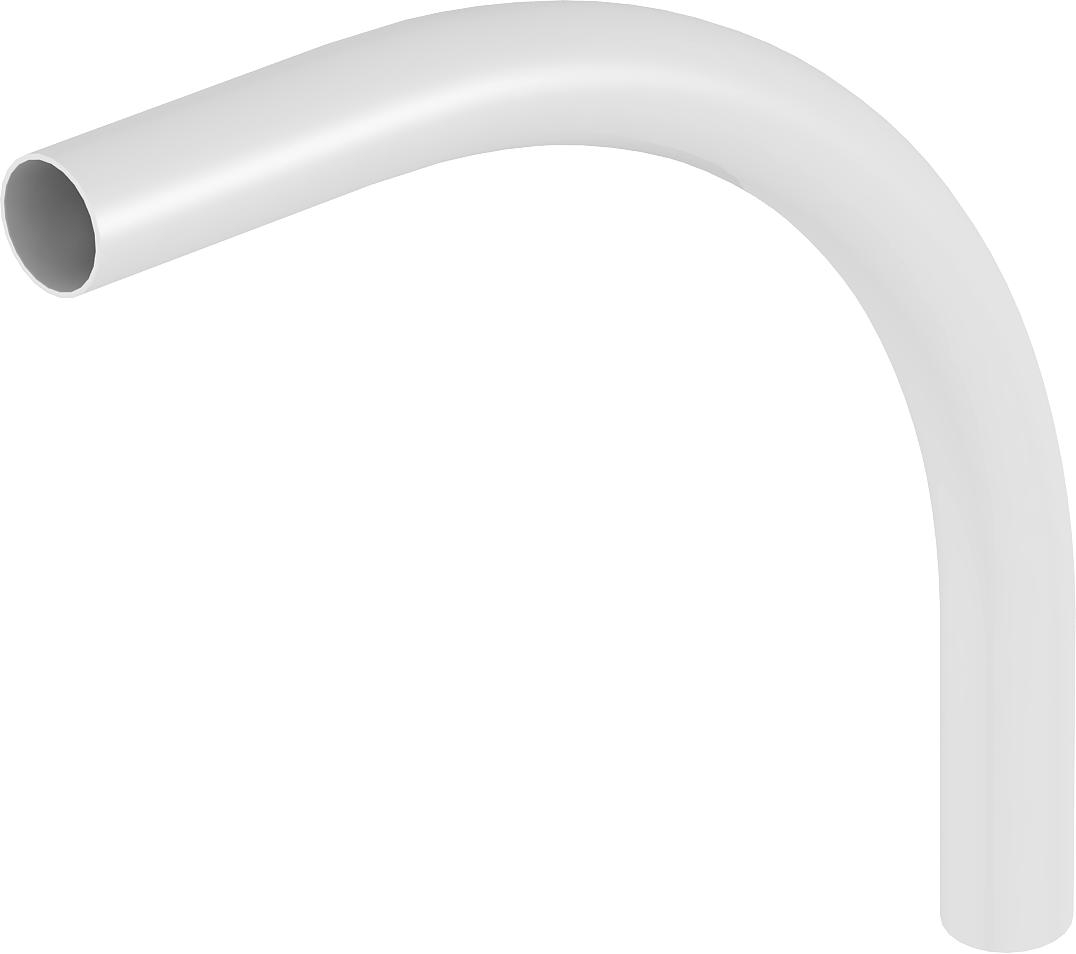 Curva de tubo plástico livre de halogéneo Ø25mm, PC/ABS, cinzento claro, 7035 - 2047739 - Obo Bettermann