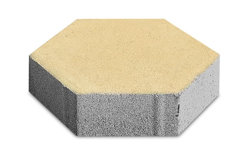 Bloco Pavimento Modelo Hexagonal 170x100x60 mm