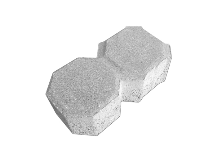 Bloco Pavimento Modelo Ecológico Octogonal 227x112x80 mm
