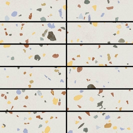 Pavimento Dandy Mosaic Terrazzo Aleluia Ceramics natural, anti-slip 20x20 cm 3.2x9.9 cm 0.85 não