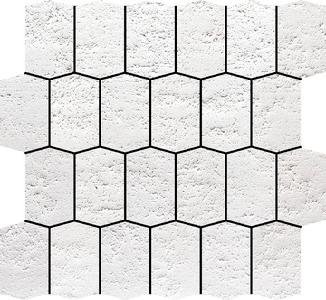 Pavimento Extruído Essence Mosaic Hexa Aleluia Ceramics natural, anti-slip 27x27 cm 1 não