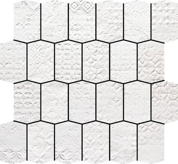 Pavimento Extruído Essence Mosaic Hexa Form Aleluia Ceramics natural, anti-slip 27x27 cm 1 não