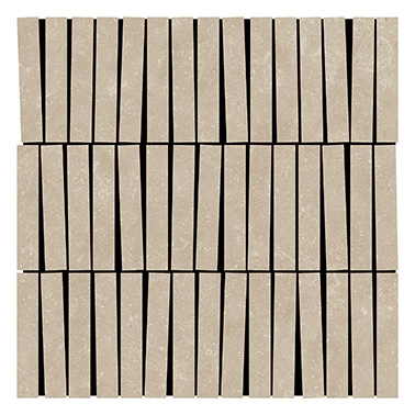 Pavimento Extruído Luna Mosaic Sticks Aleluia Ceramics natural, anti-slip 30x30 cm 2x10x2x10 cm 0.8 não