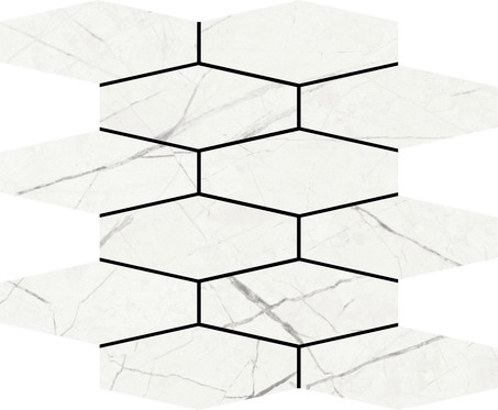 Revestimento Muse Mosaic Hexa Slim Aleluia Ceramics satin 28x34 cm 0.85 não