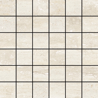 Porcelanato Pure Travertine Mosaic Aleluia Ceramics natural, anti-slip 30x30 cm 4.7x4.7 cm 0.85 não