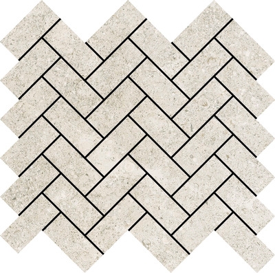 Revestimento Urban Stone Mosaic Herring Aleluia Ceramics matte 25x28 cm 2.8x6.5 cm 0.85 não