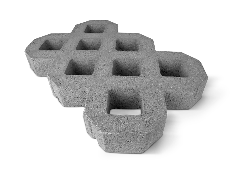 Acessório em betão vibro-prensado mono camada Grelha