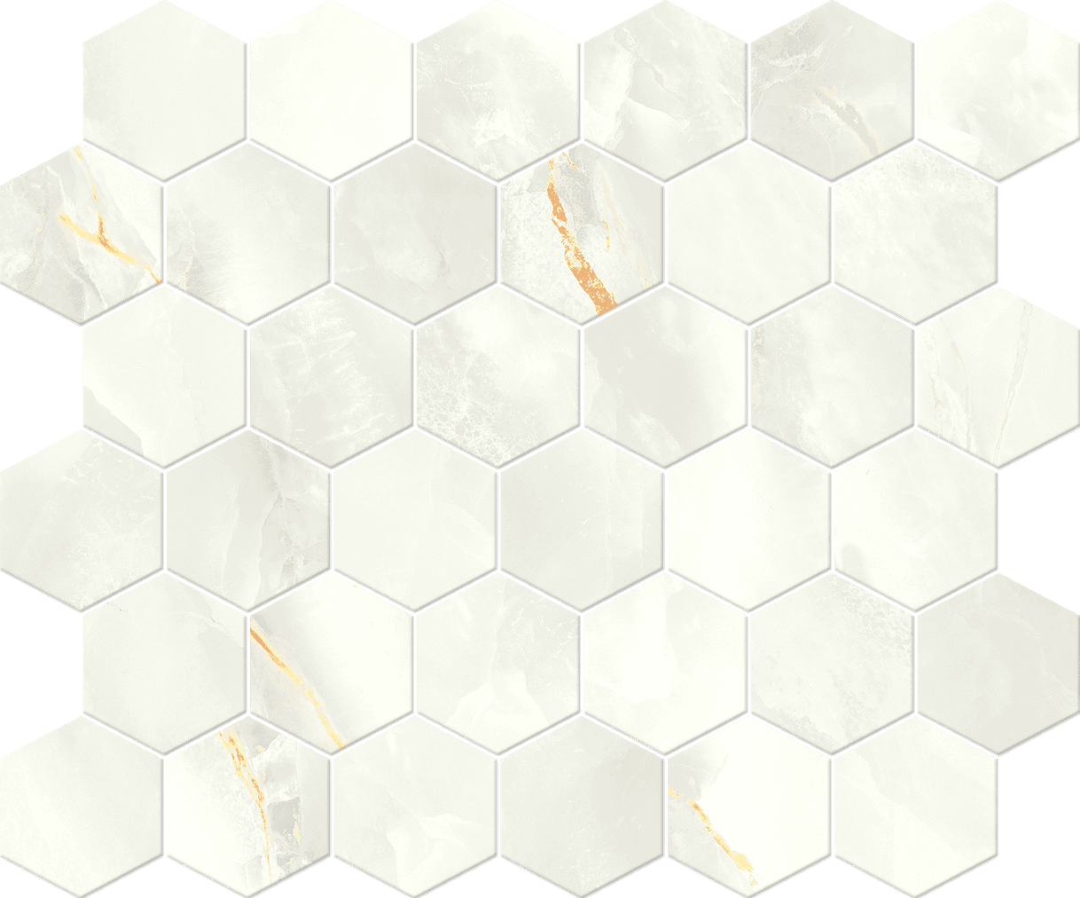 Porcelanato Vidrado Bling pcs Mosaico HEX Regular Cinca