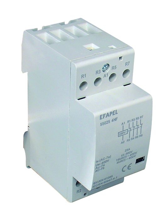 Contactor Tetrapolar - 4Nf - 230V~ - 25A Modus 55 Ref. 55025 Efapel