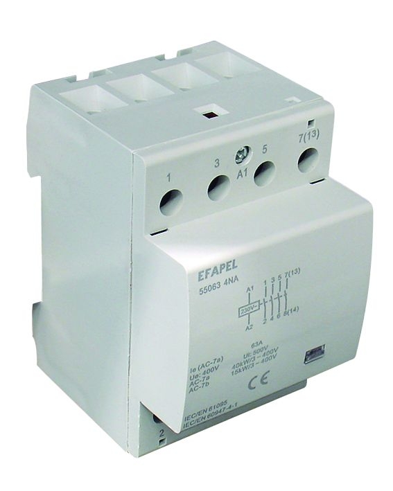 Contactor Tetrapolar - - 230V~ - 63A Modus 55 Un Efapel