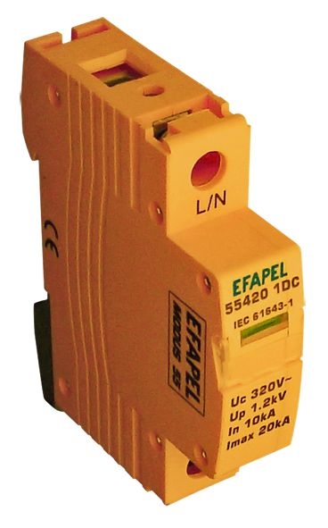 Descarregador Sobretensão 1P 230-320V~ 20Ka Modus 55 Un Efapel