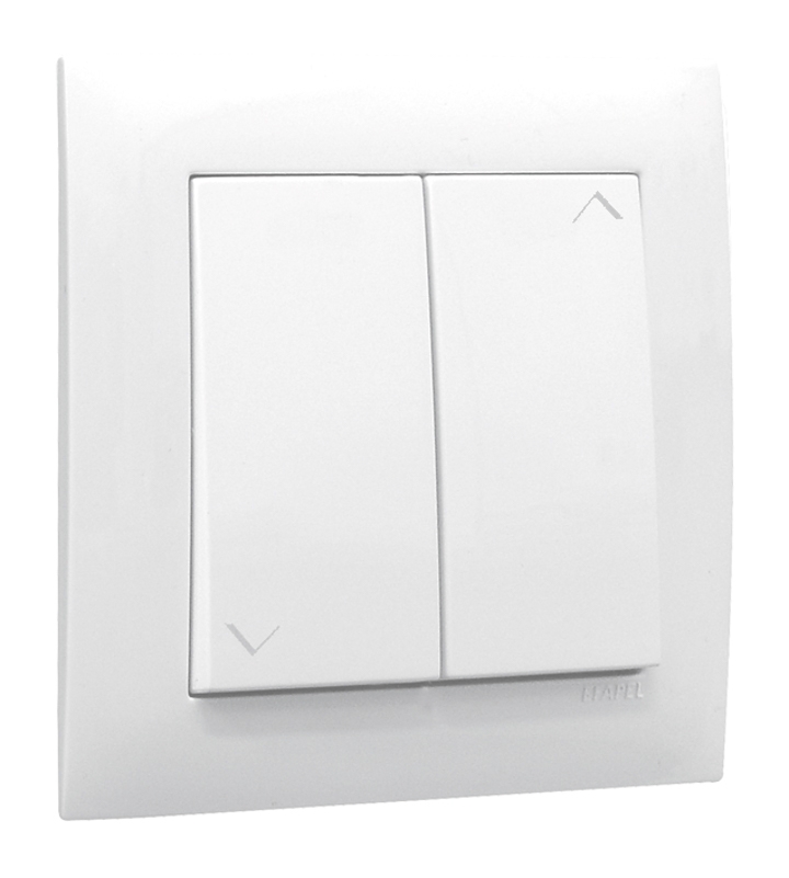 Botão Duplo de Persiana Branco Mec 21 90281 Un Efapel