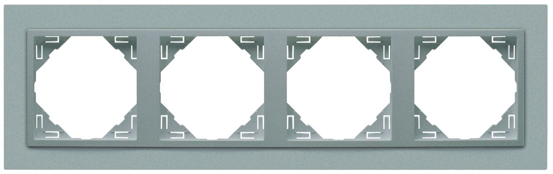 Espelho Quádruplo Brico 90 Emb Efapel Engatar (encaixe rápido)