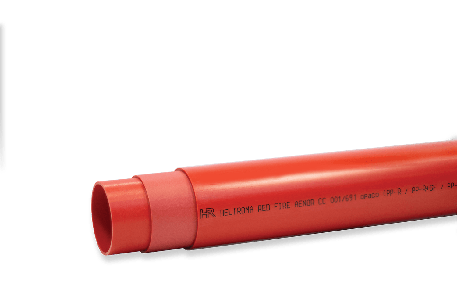 TUBO FIBRA REDFIRE SDR7.4 PPR VERMELHO HELIROMA