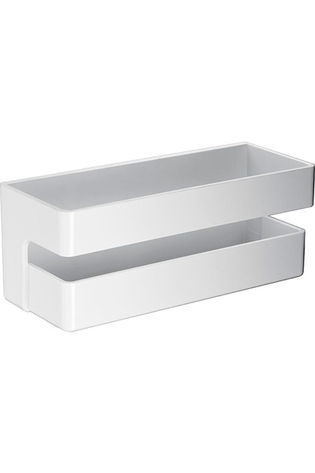 Saboneteira frontal em PVC branco ABL006 Imex