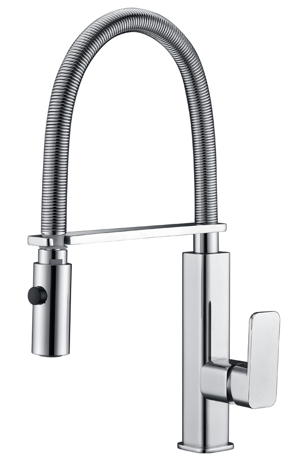 Torneira de cozinha monocomando com bico extensível da série Toulouse Imex