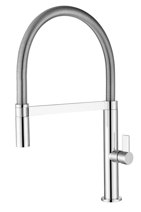 Torneira de cozinha monocomando flexível cromo da série Laos Imex