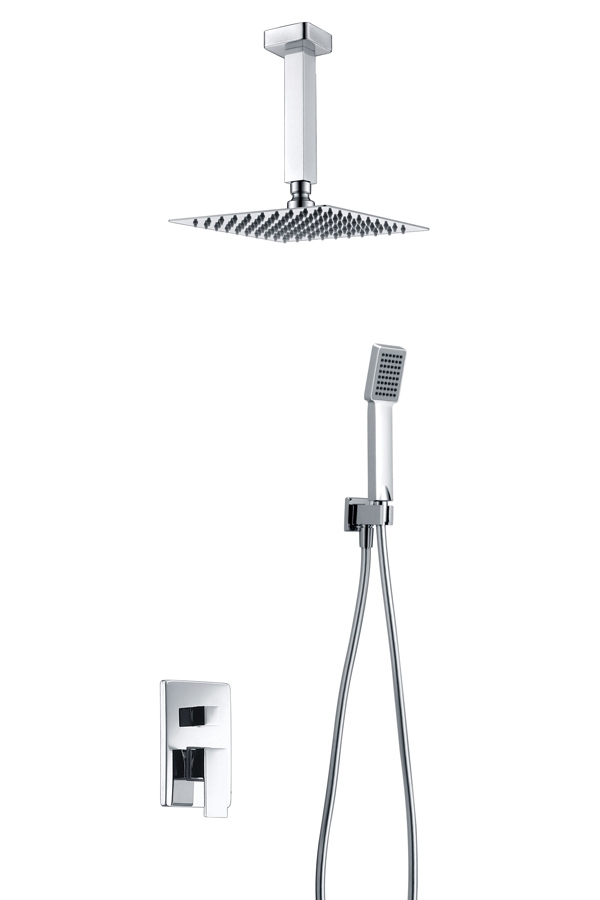 Conjunto de chuveiro monocomando embutido da série Berlin Imex