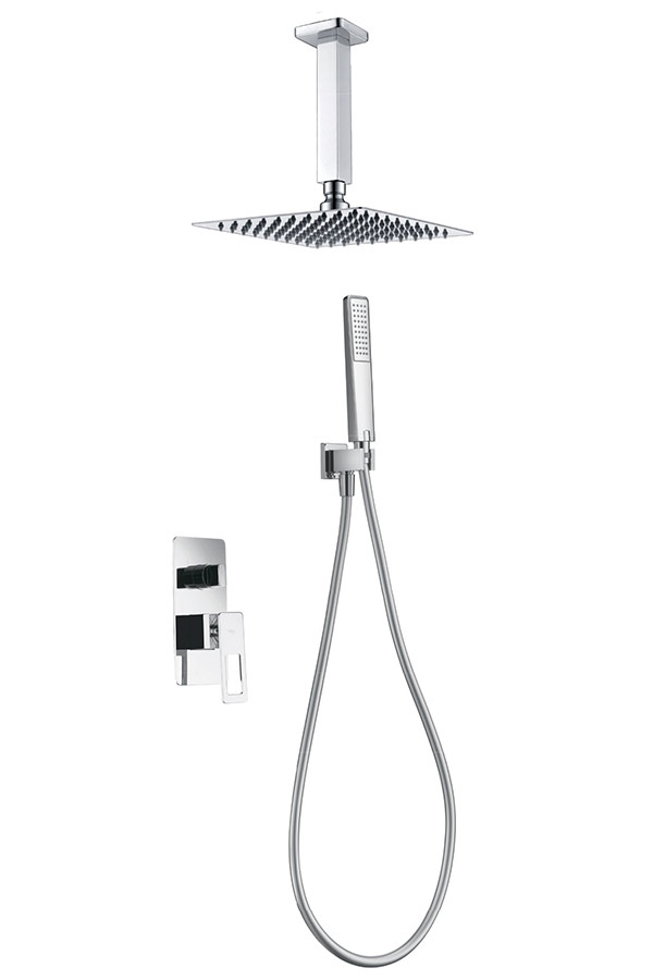 Conjunto de chuveiro embutido com monocomando da série Stockholm Imex