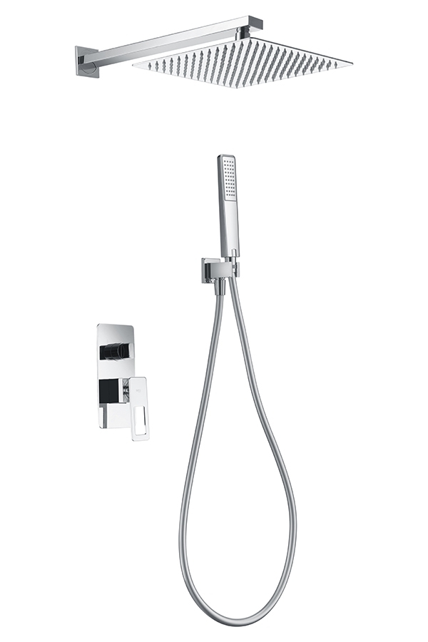 Conjunto de chuveiro monocomando embutido da série Suécia Imex