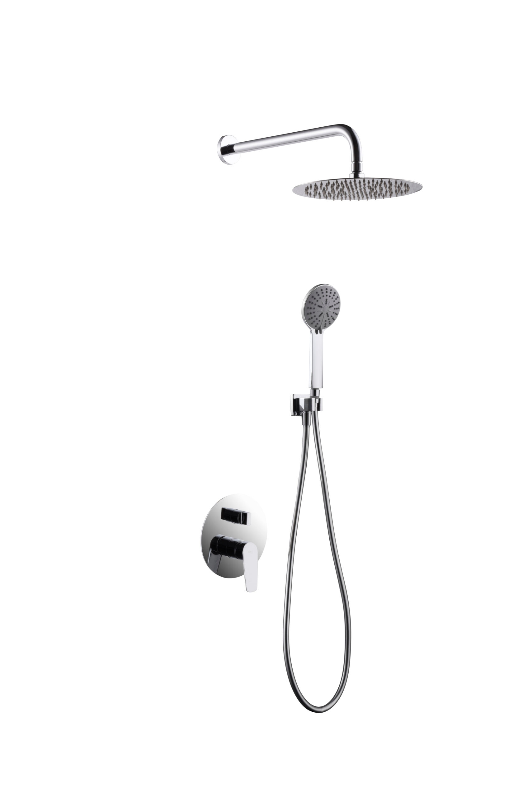 Conjunto de chuveiro monocomando embutido da série Belgica Imex