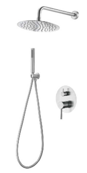 Conjunto de chuveiro embutido monocomando da série Moscow Imex