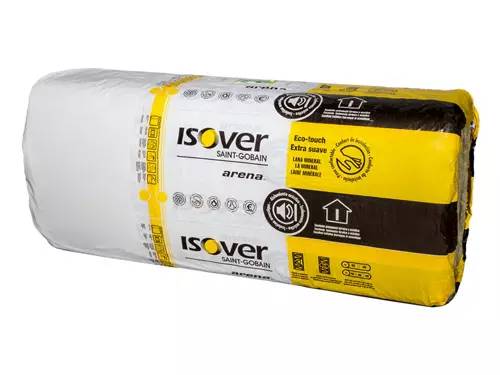 Painel de lã mineral de vidro para isolamento térmico e acústico em paredes, divisórias e tetos contínuos - Arena Apta - ISOVER