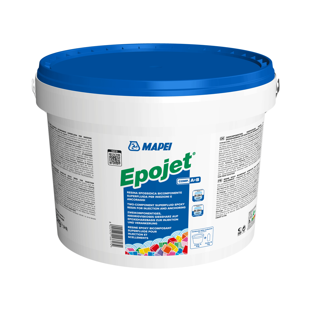 Resina epóxi bicomponente superfluida para injeções e ancoragens EPOJET