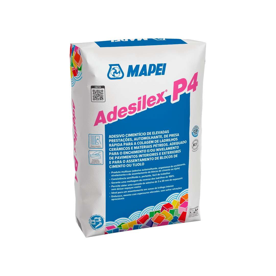 Adesivo cimentício de elevadas prestações Adesilex P4 Mapei