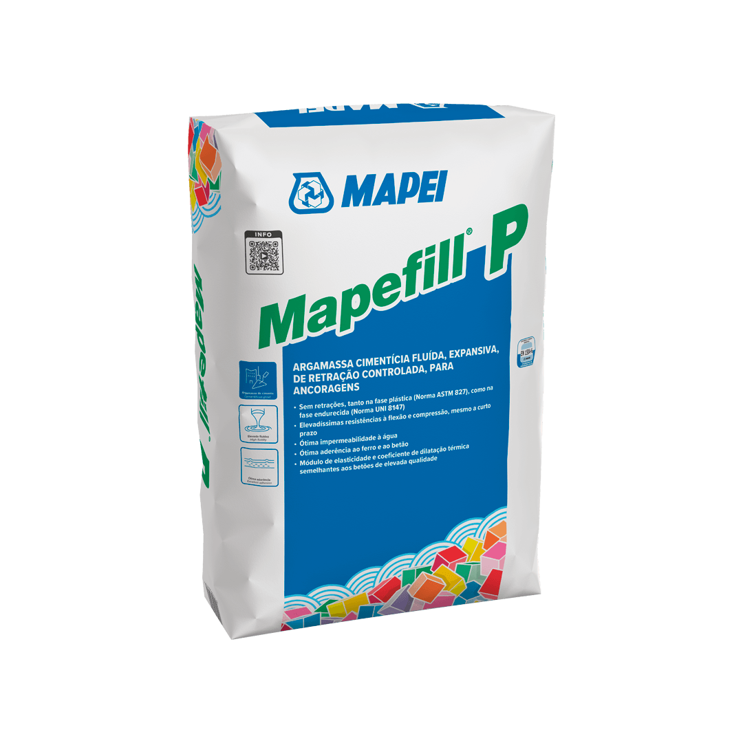 Argamassa fluida expansiva para ancoragens Mapefill P Mapei