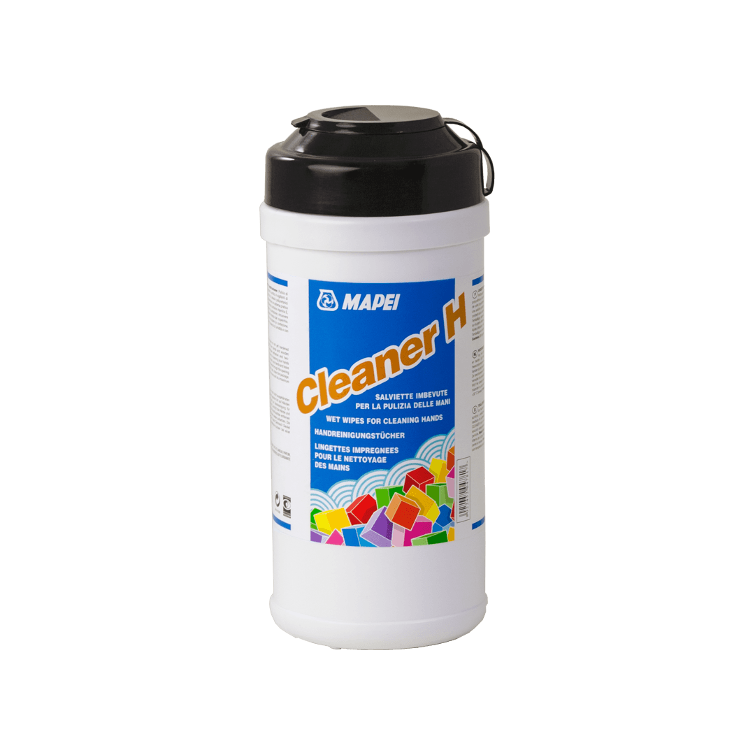 Toalhetes embebidos para limpeza das mãos Cleaner H Mapei