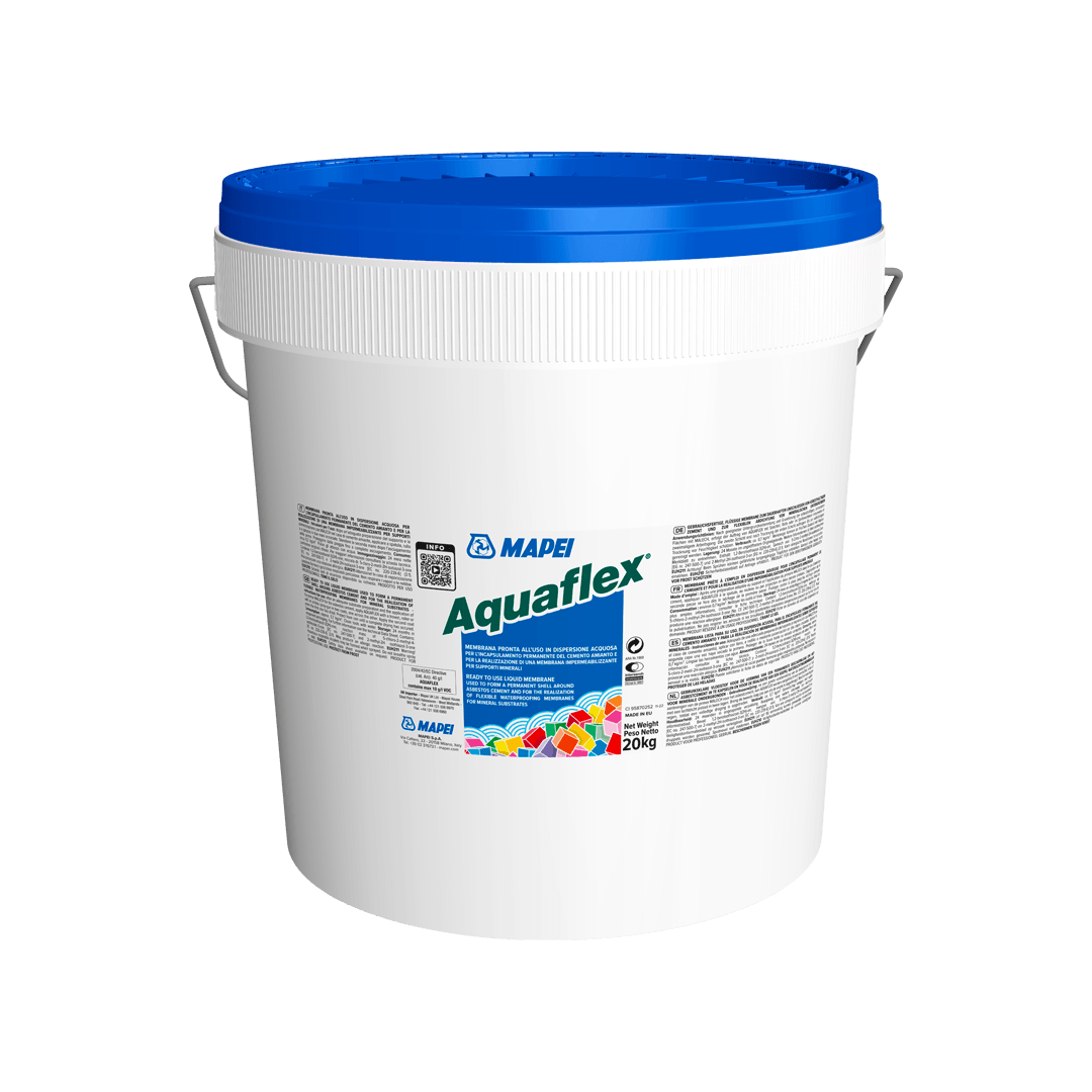 Ciclo para encapsulamento permanente de cimento-amianto Aquaflex Mapei