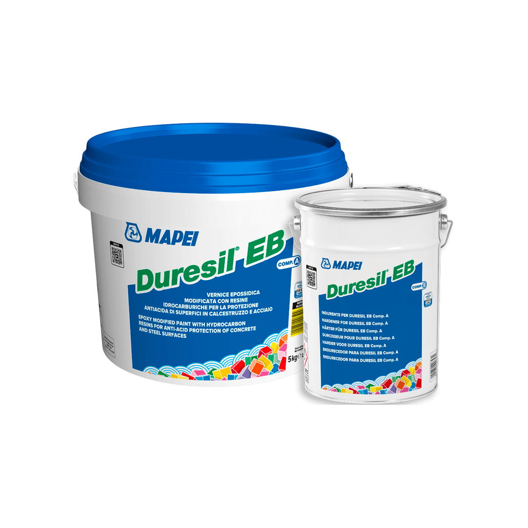 Pintura epóxi para a proteção de superfícies em betão e aço Duresil EB