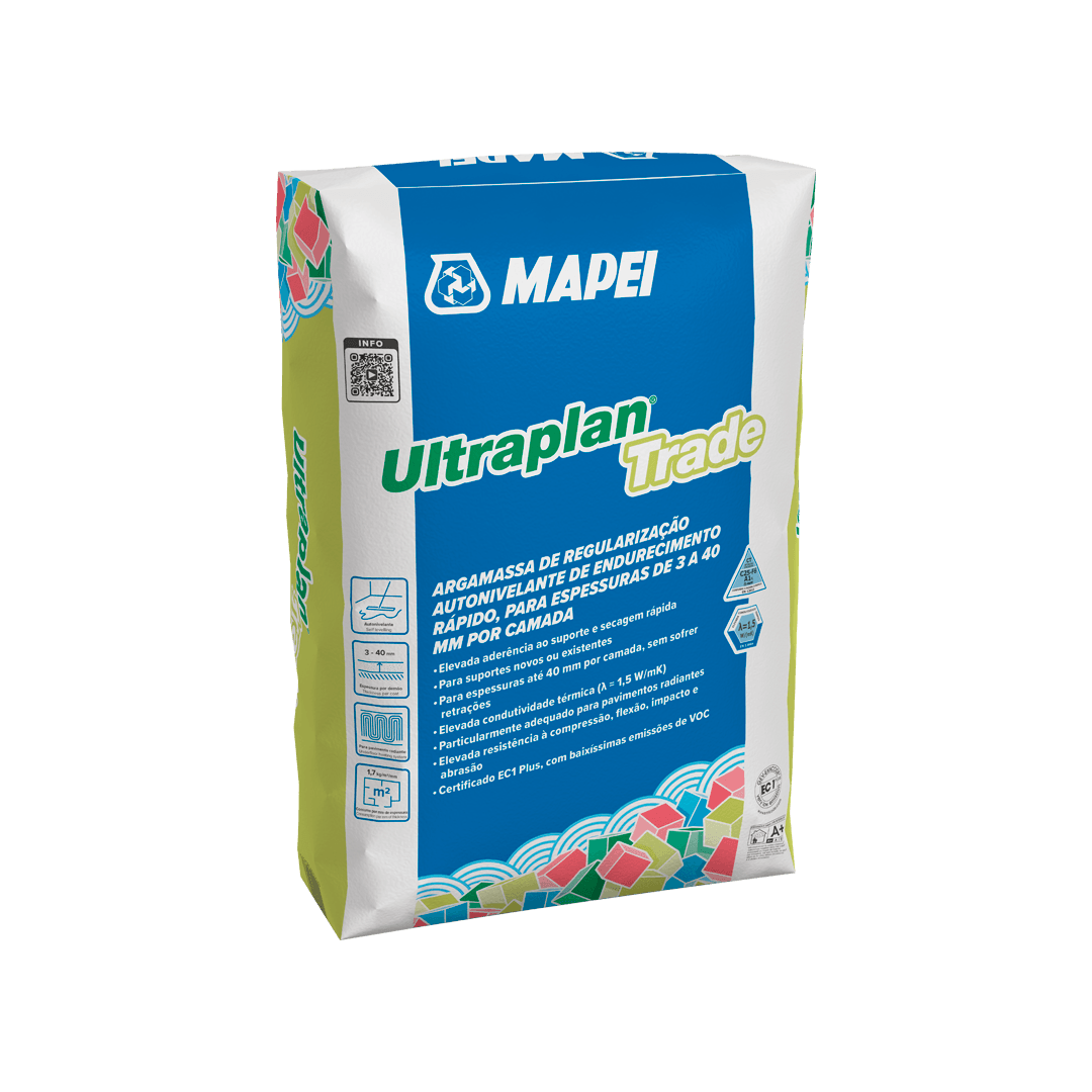 Argamassa de regularização autonivelante para interiores Ultraplan Trade Mapei