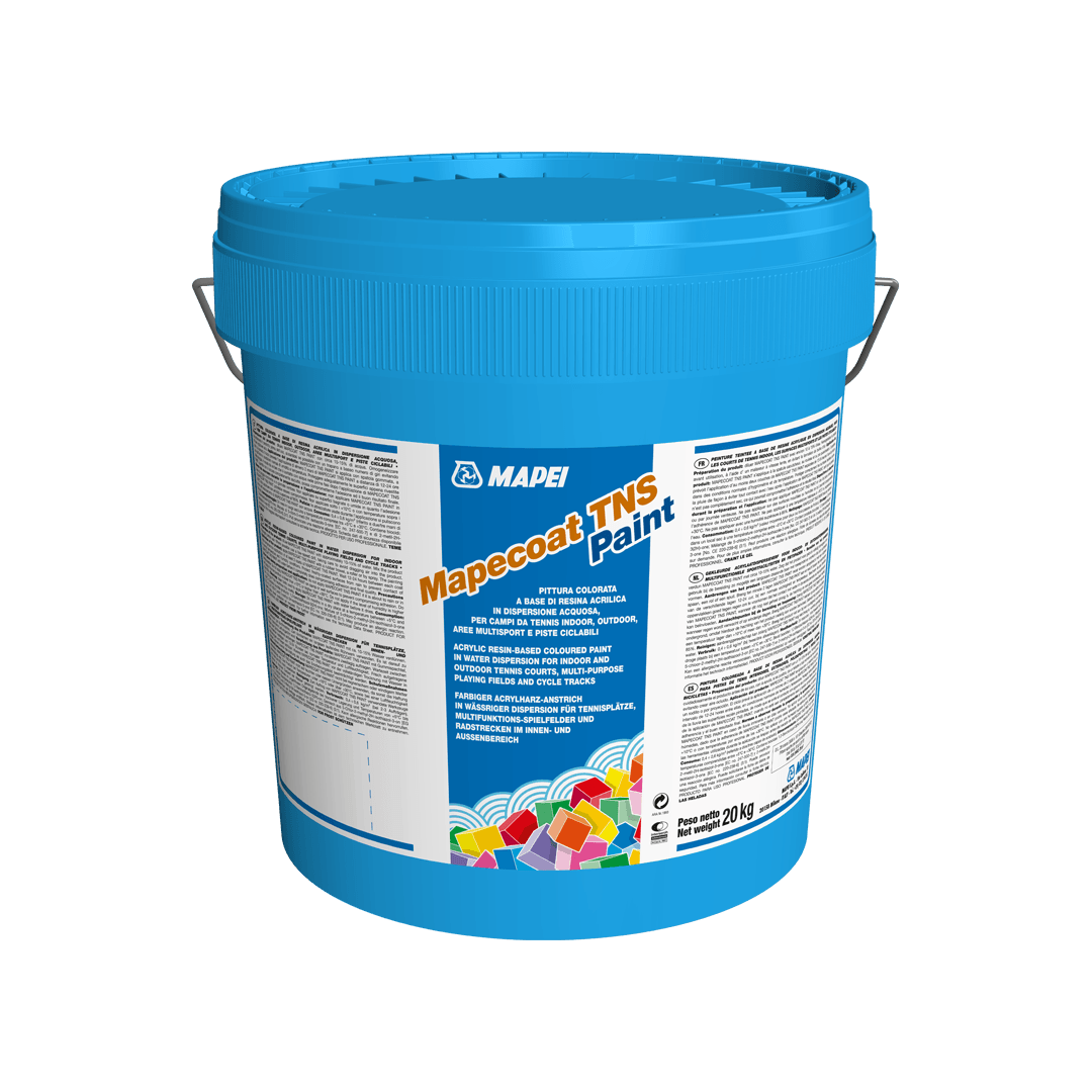 Pintura colorida lisa para campos de ténis Mapecoat TNS Paint Mapei