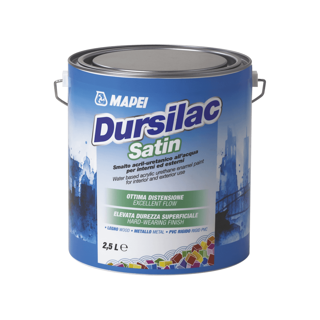 Esmalte acrílico uretanado à base de água para interiores e exteriores Dursilac Satin