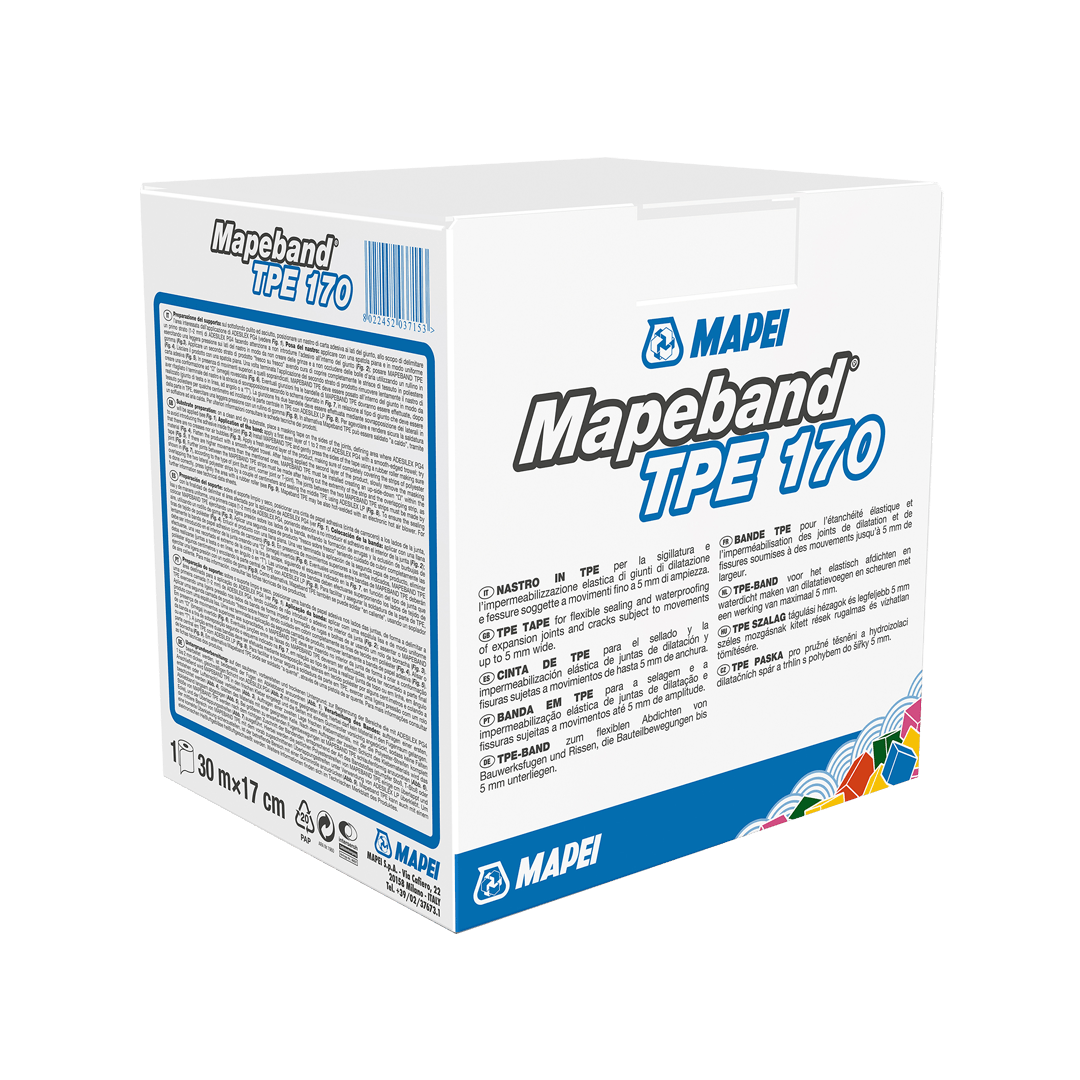 Banda para a selagem e impermeabilização elástica de juntas Mapeband TPΕ Mapei