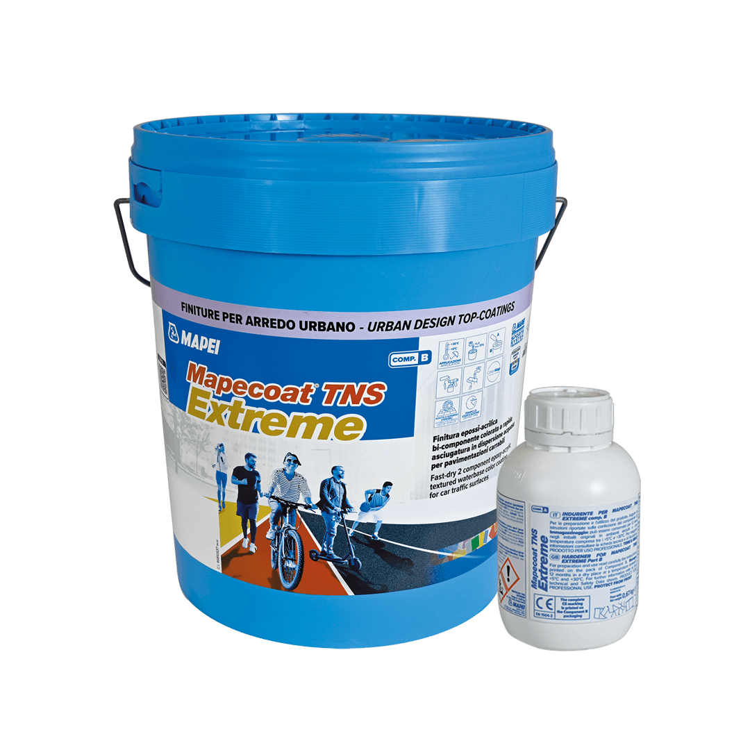 Acabamento epóxi-acrílico bicomponente para pavimentos rodoviários Mapecoat TNS Extreme Mapei