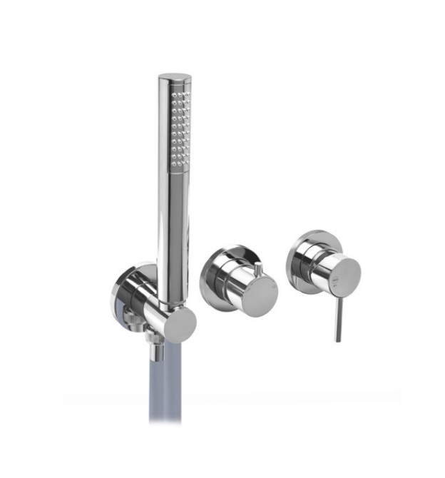 SLIM Misturadora Duche Encastrar 3 F 3 Saidas Argolas - GCT0309F3A3 - OFA